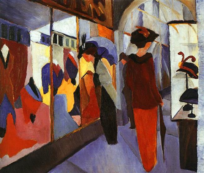 August Macke Fashion Shop oil painting picture